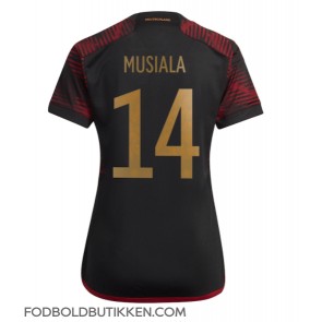 Tyskland Jamal Musiala #14 Udebanetrøje Dame VM 2022 Kortærmet